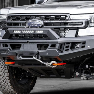 Genesis Non Loop Bull Bar (Orange Recovery Points & Black Bash Plate) to suit Ford Ranger PY (3/2022 on) & Everest (6/2022 on)