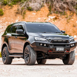 Genesis Non Loop Bull Bar (Orange Recovery Points & Black Bash Plate) to suit Isuzu MU-X (6/2021 to 10/2024)